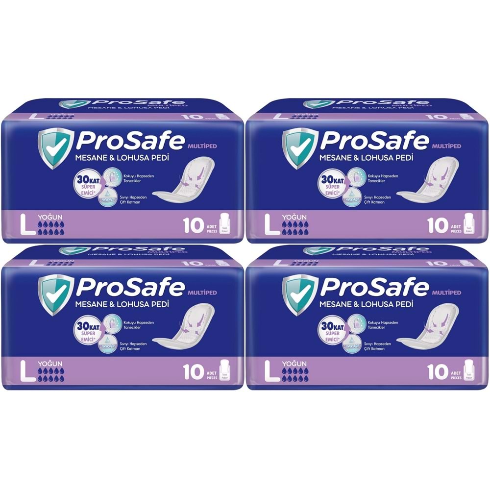 Prosafe Mesane & Lohusa Pedi L-Büyük Yoğun 40 Adet (4PK*10)