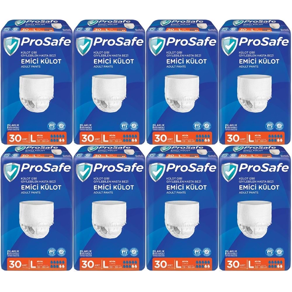 Prosafe Emici Külot Hasta Bezi Büyük-Large 240 Adet (8PK*30)