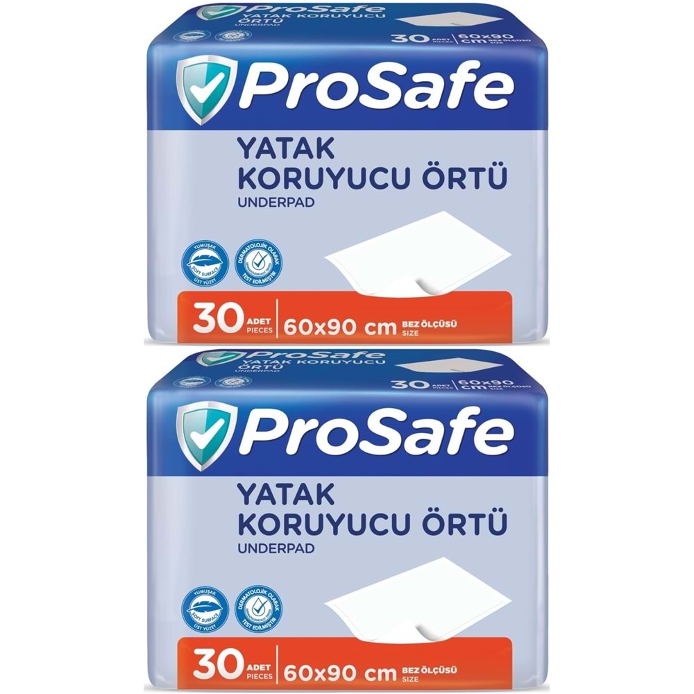 Prosafe Hasta Alt Açma Yatak Koruyucu Örtü 60*90CM 60 Adet (2PK*30)