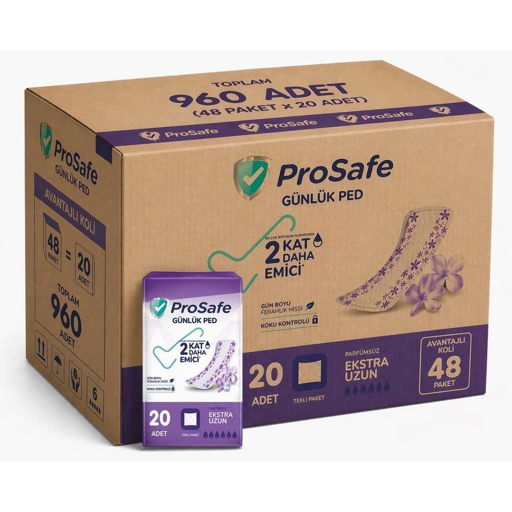 Prosafe Günlük Ped Extra Uzun 960 Adet