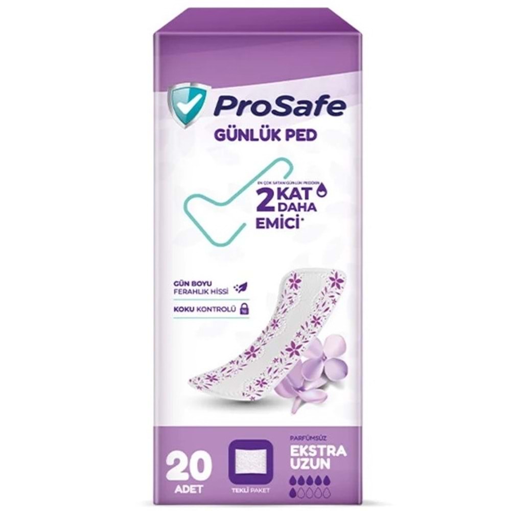 Prosafe Günlük Ped Extra Uzun 1200 Adet