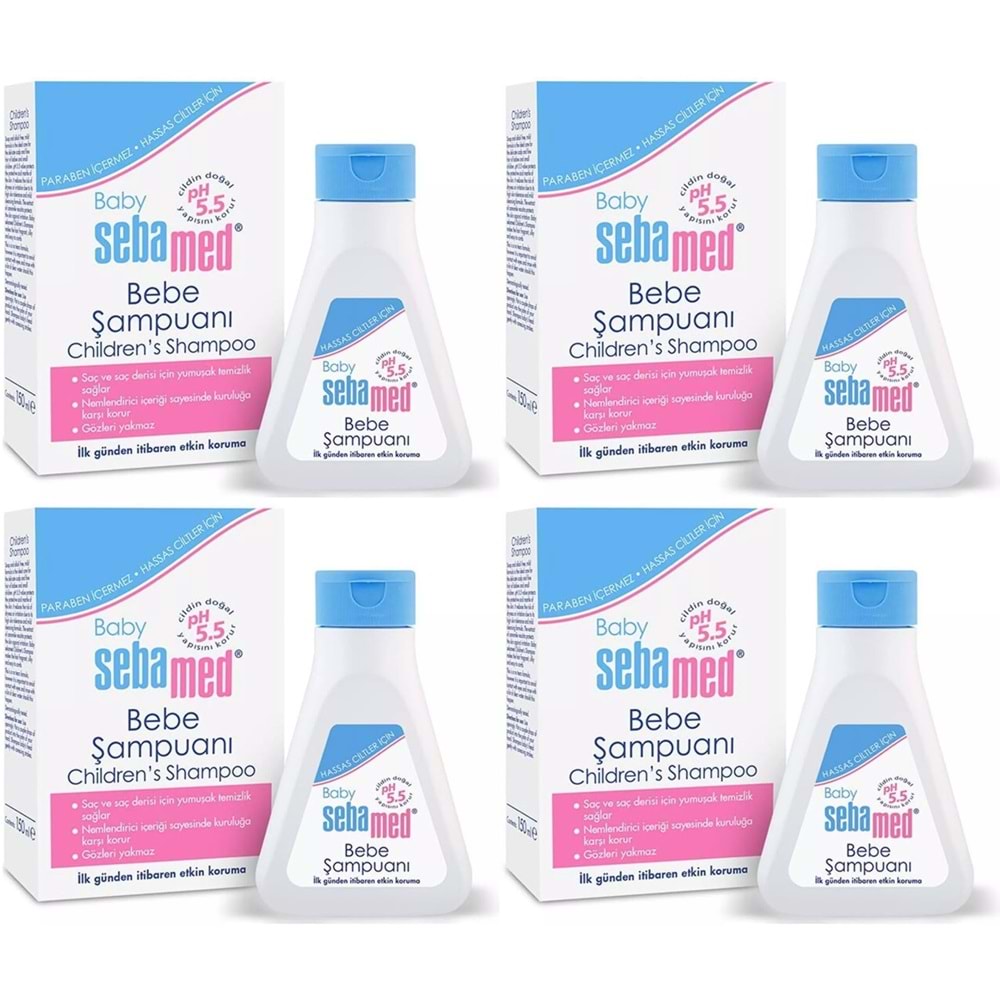 Sebamed Bebek Şampuanı 150ML Yeni Doğan (4 Lü Set)