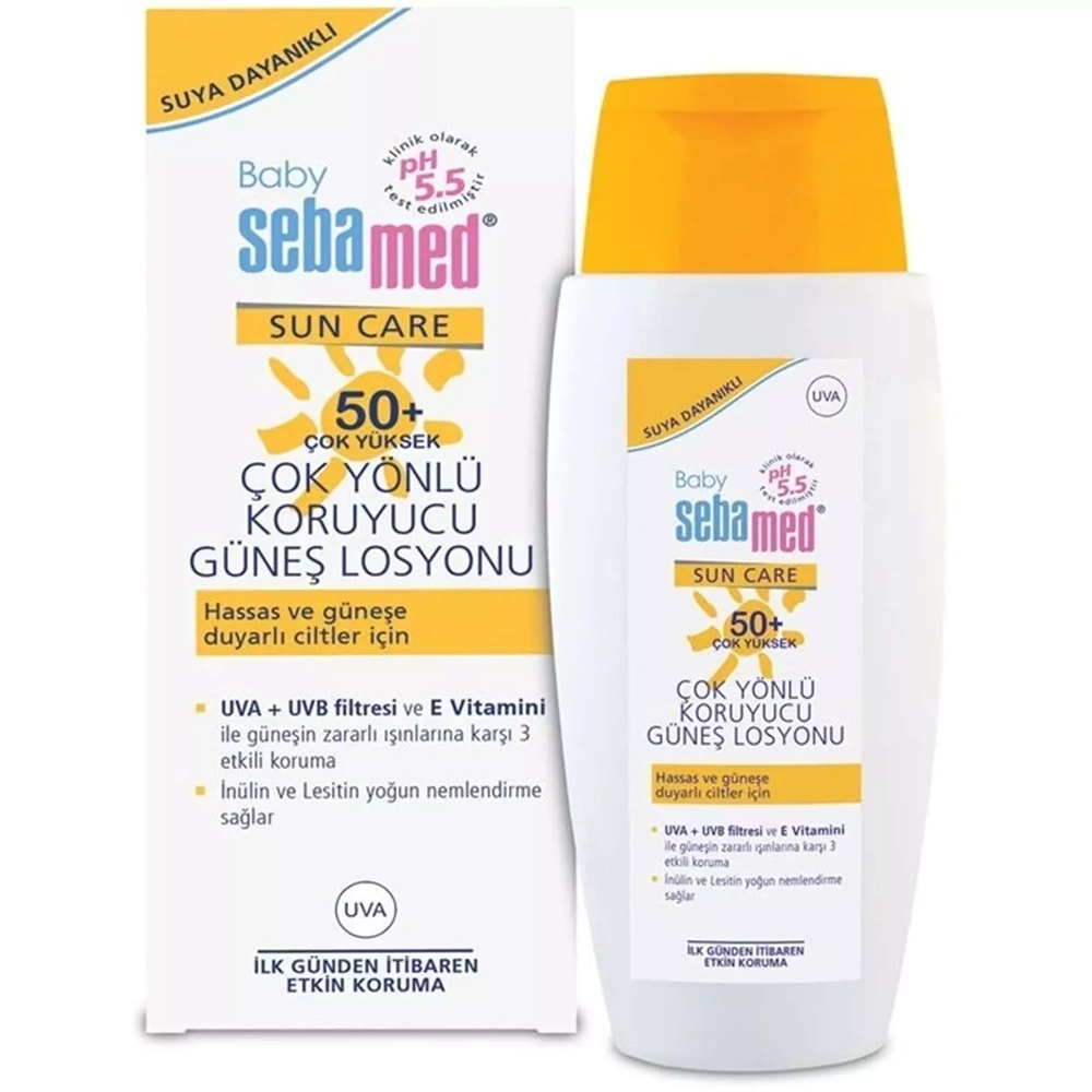 Sebamed Sun Care Bebek Güneş Losyonu Kremi 50+ Faktör 150ML (Hassas Ciltler İçin) (5 Li Set)