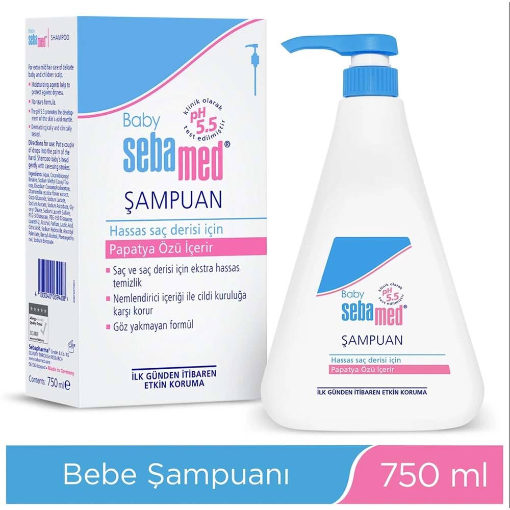 Sebamed Bebek Şampuanı 750ML Pompalı (Fırsat Pk)