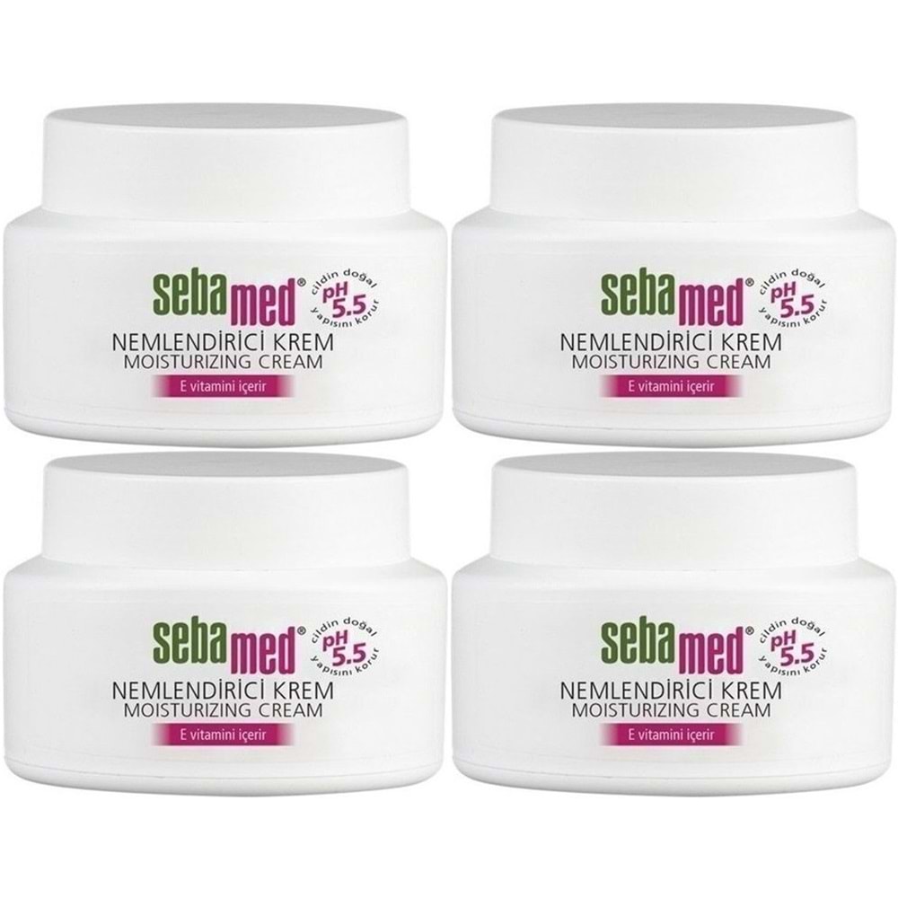 Sebamed Nemlendirici Cilt Bakım Kremi 75ML Günlük Bakım (Yüz - Boyun - Vücut) (4 Lü Set)