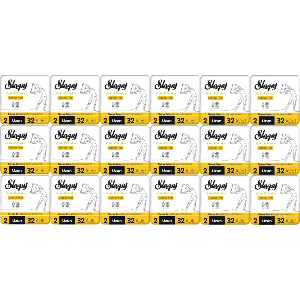 Sleepy Extra Günlük Ped Uzun 576 Adet Standart Pk (18PK*32)