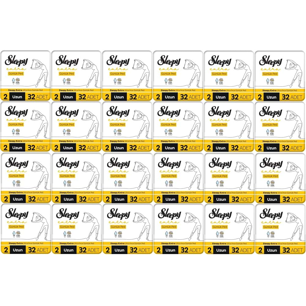 Sleepy Extra Günlük Ped Uzun 768 Adet Standart Pk (24PK*32)