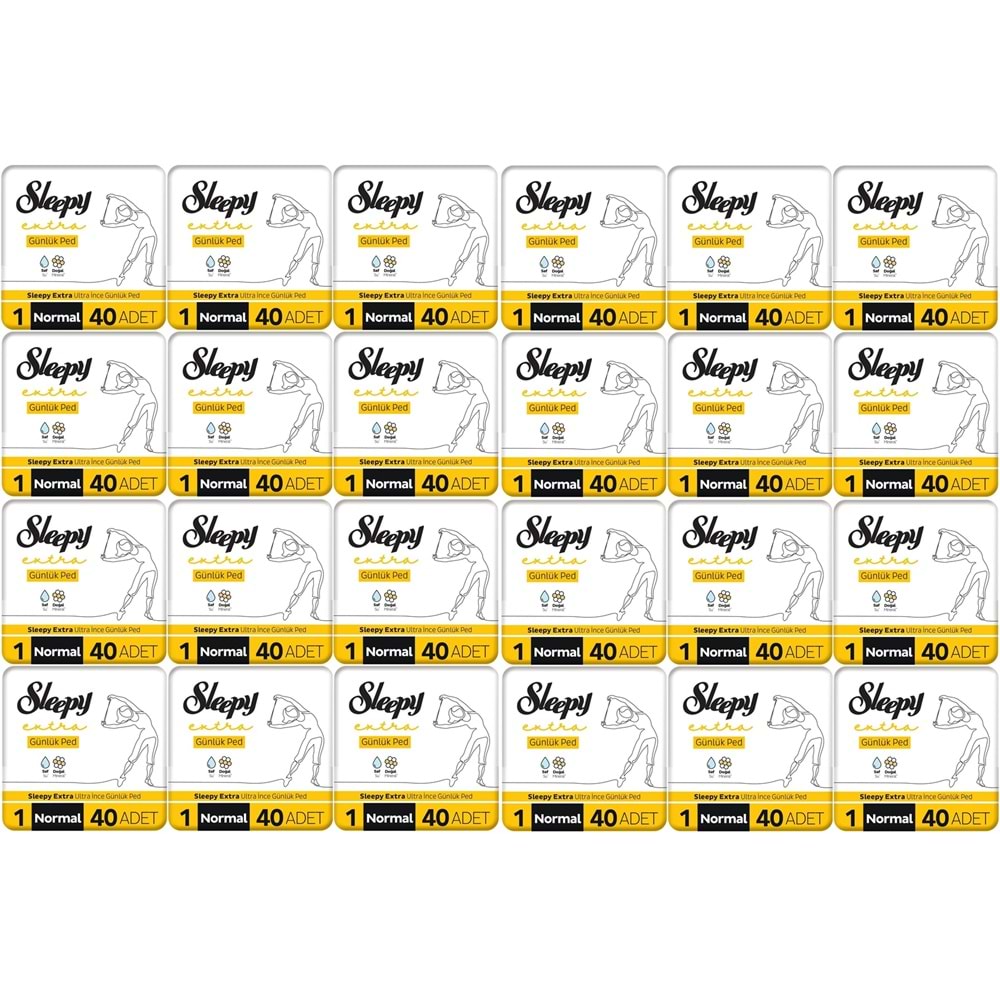 Sleepy Extra Günlük Ped Normal 960 Adet Mega Pk (24PK*40)
