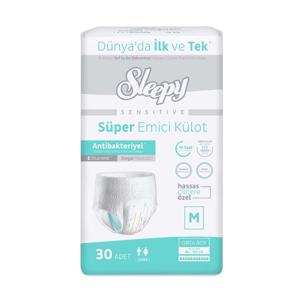 Sleepy Hasta Bezi Yetişkin Emici Külot M - Orta - Medium 60 Adet (2PK*30)
