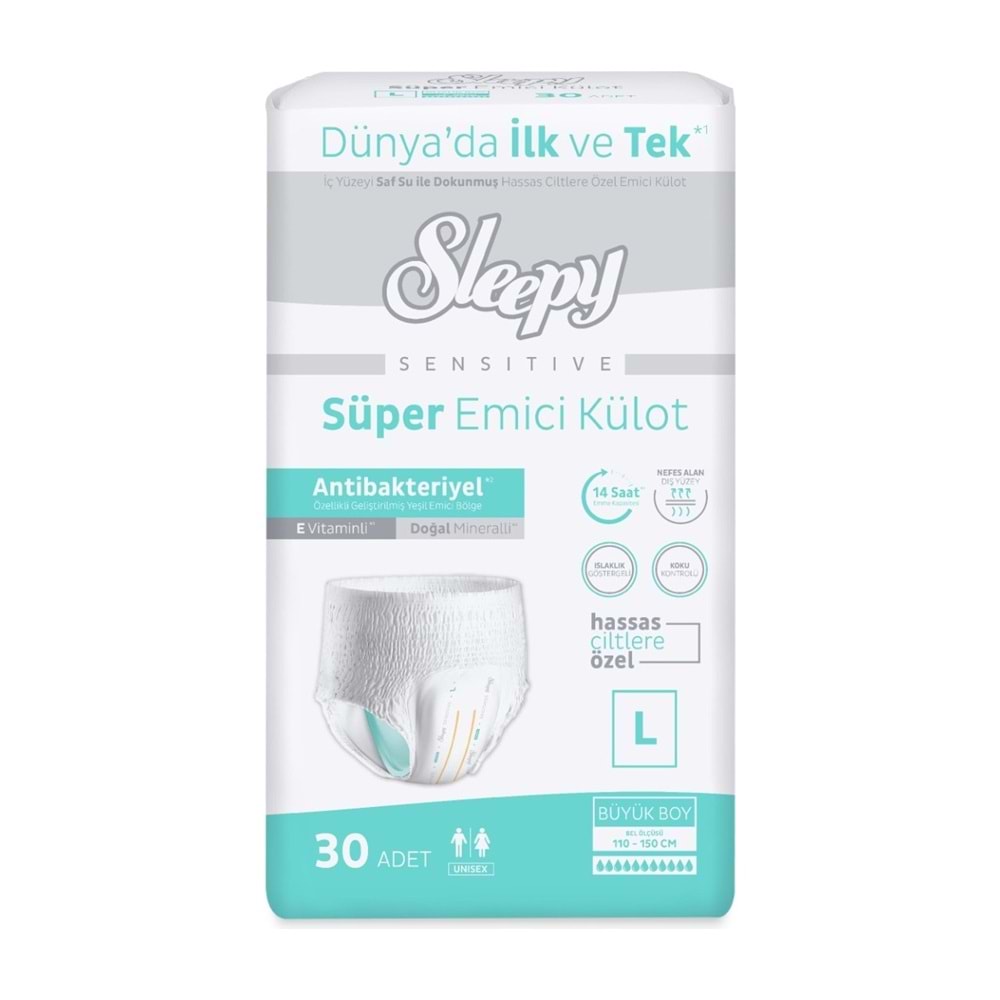 Sleepy Hasta Bezi Yetişkin Emici Külot L - Büyük - Large 240 Adet (8PK*30)
