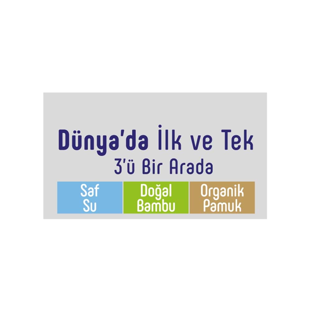 Sleepy Islak Havlu Mendil Pamuklu Yenidoğan Natural Bambu 40 Yaprak 24 Lü Set (960 Yaprak)