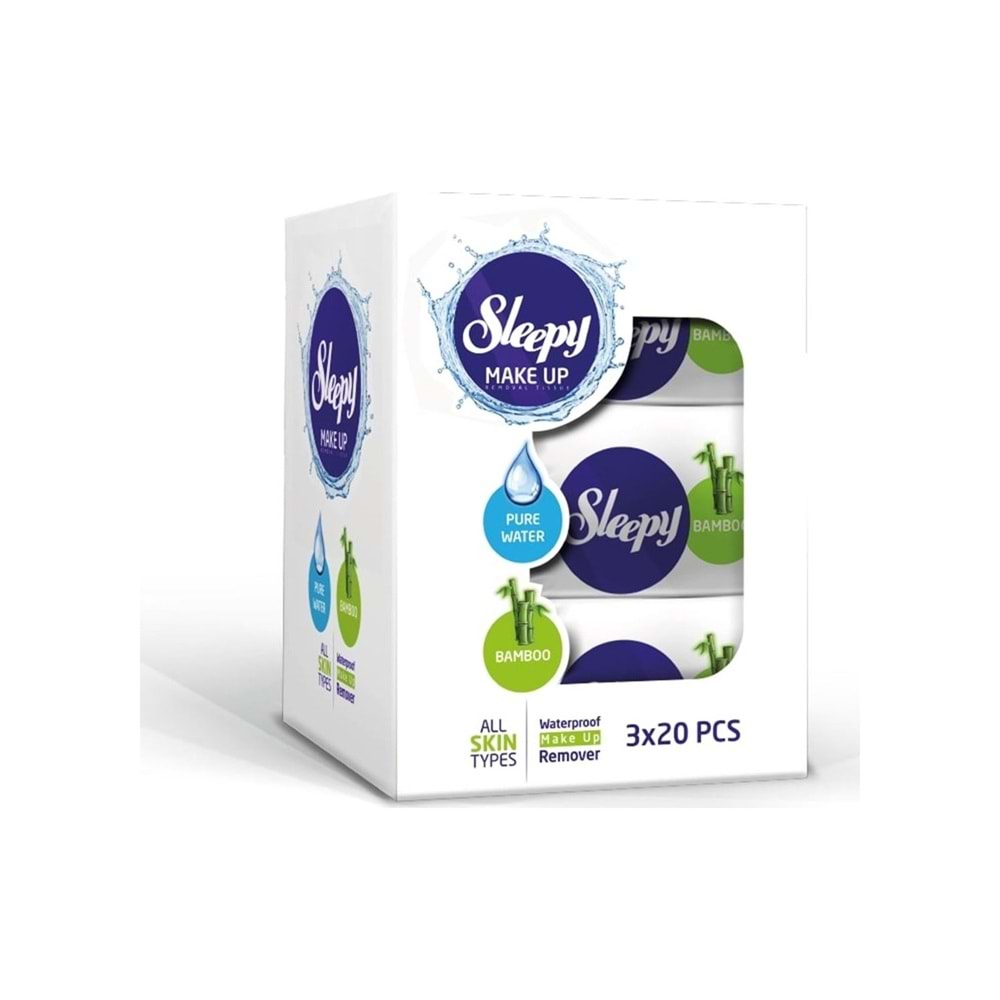 Sleepy Yüz Temizleme Havlusu Bamboo Make Up 360 Yaprak (18PK*20)