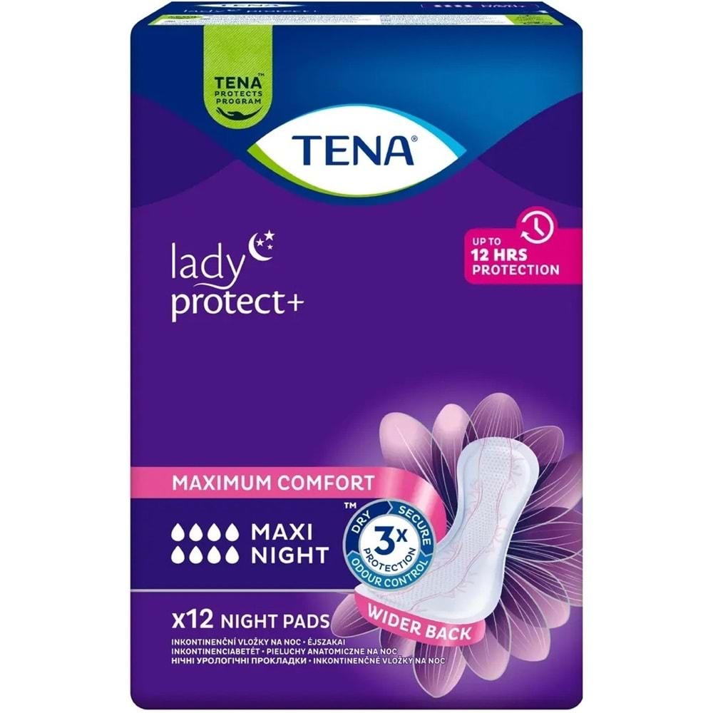 Tena Lady Protect Mesane Pedi Maxi Night Geceye Özel 48 Adet
