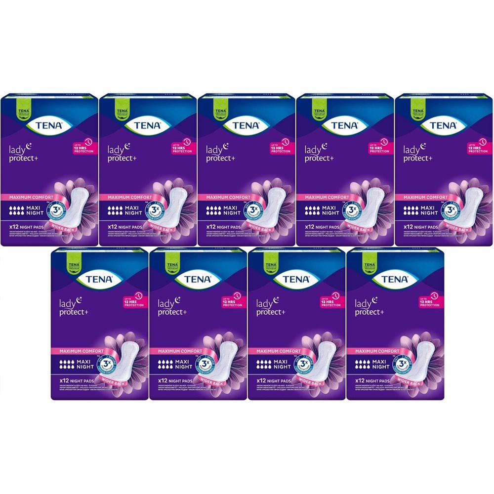 Tena Lady Protect Mesane Pedi Maxi Night Geceye Özel 108 Adet