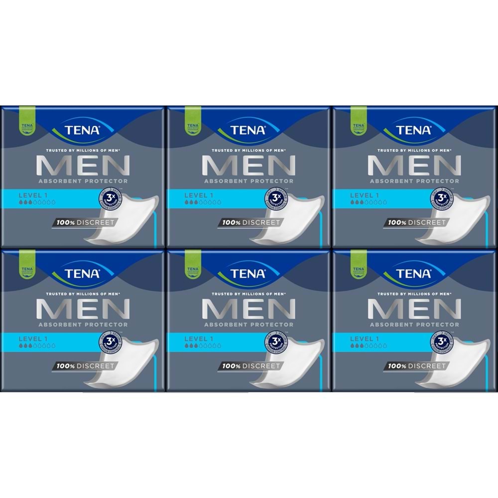 Tena Men Emici Koruma Level 1 Erkek Mesane Pedi 144 Adet