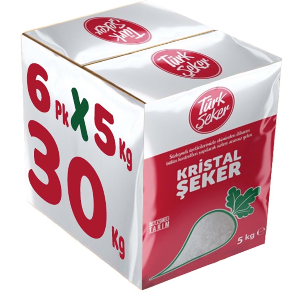 Türk Şeker Toz Şeker 30KG (6Pk*5Kg)