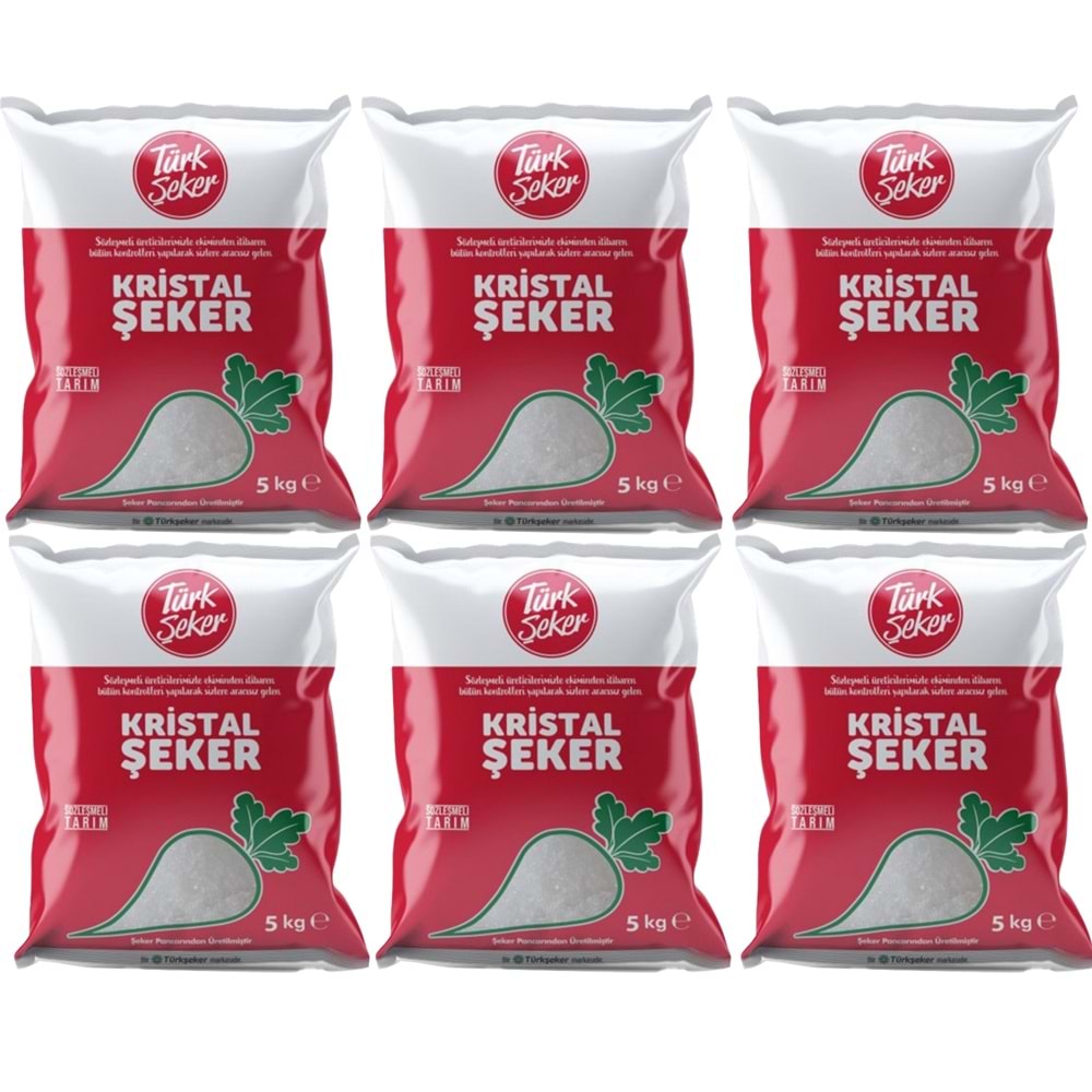 Türk Şeker Toz Şeker 30KG (6Pk*5Kg)