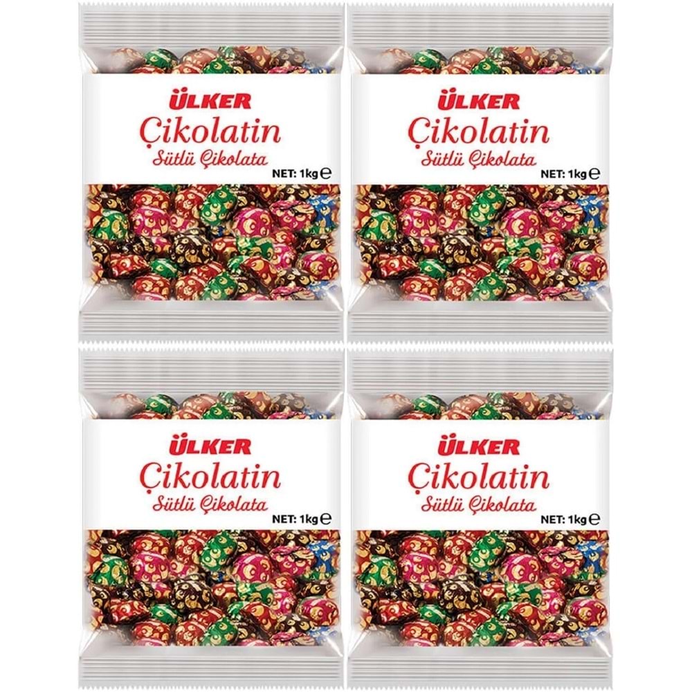 Ülker Çikolatin Sütlü İkramlık Çikolata 4KG (4PK*1KG)