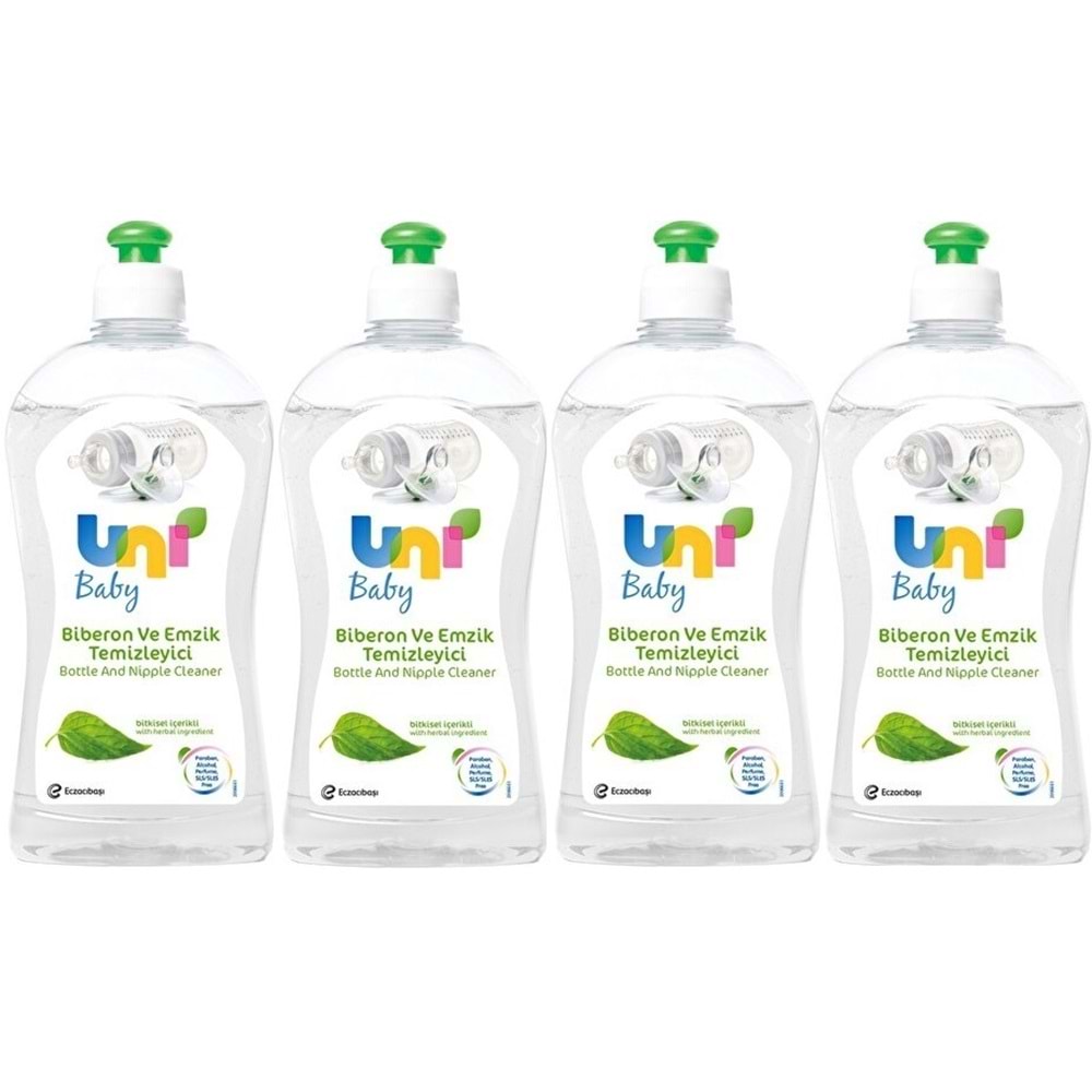 Uni Baby Biberon ve Emzik Temizleyici 500ML (4 Lü Set)