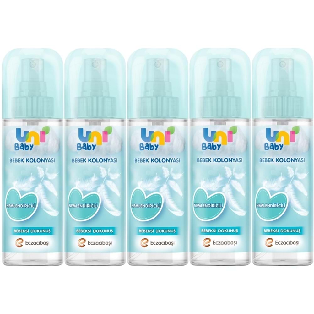 Uni Baby Bebek Kolonyası 150ML Nemlendiricili/Bebeksi Dokunuş (5 Li Set)