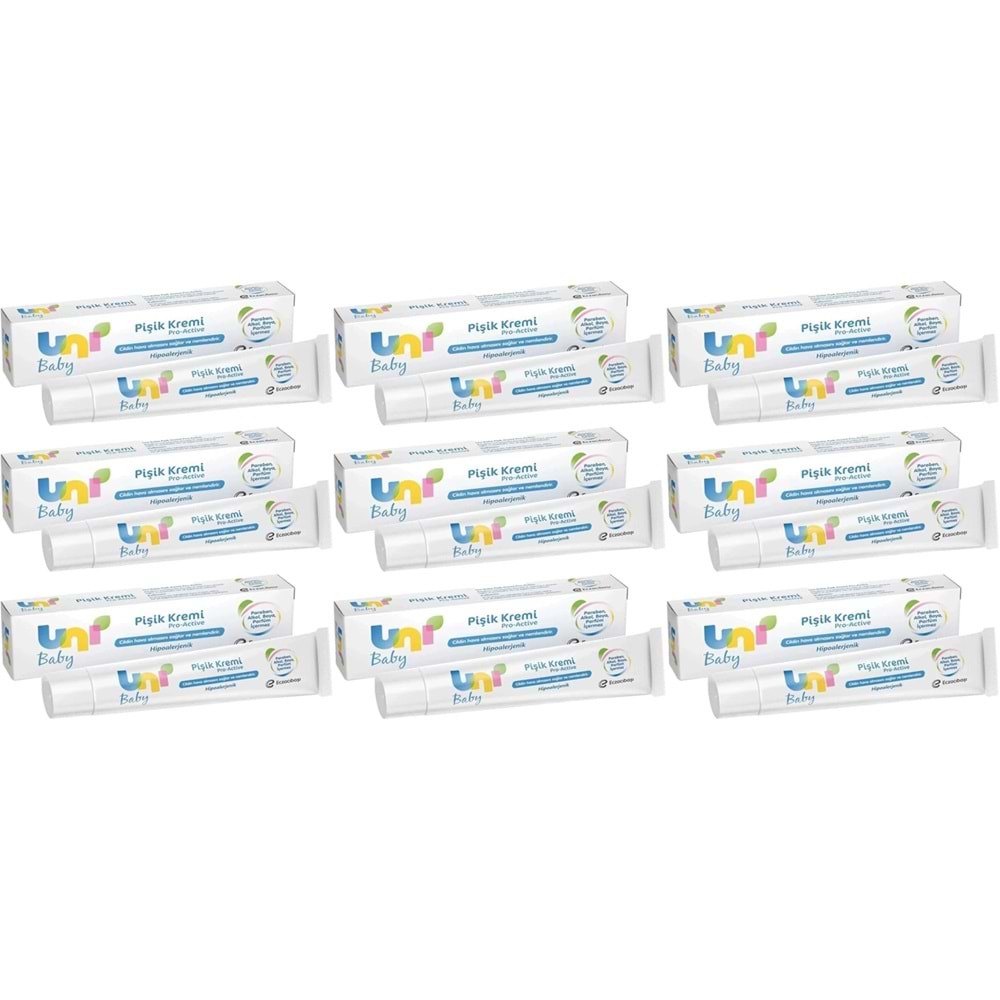 Uni Baby Pişik Kremi 30ML (9 Lu Set)
