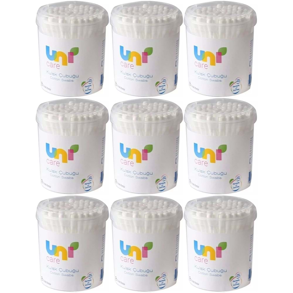 Uni Baby Kulak Temizleme Çubuğu 200 Adet (9 Lu Set)