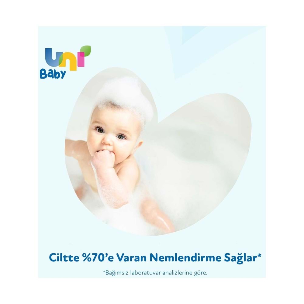 Uni Baby Bebek Saç ve Vücut Şampuanı 700ML Klasik (Pompalı) (4 Lü Set)