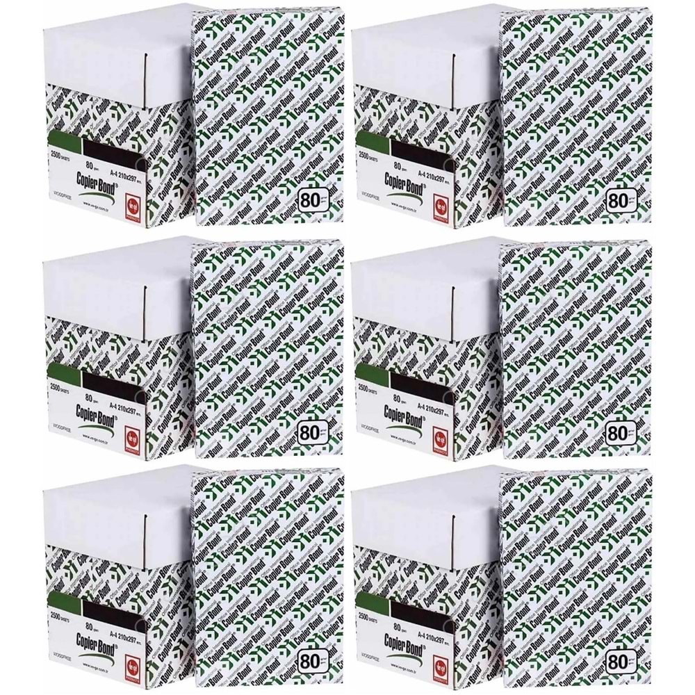 Copier Bond (Ve-Ge) A4 80GR/M2 Fotokopi Kağıdı 15000 Adet (30PK*500)