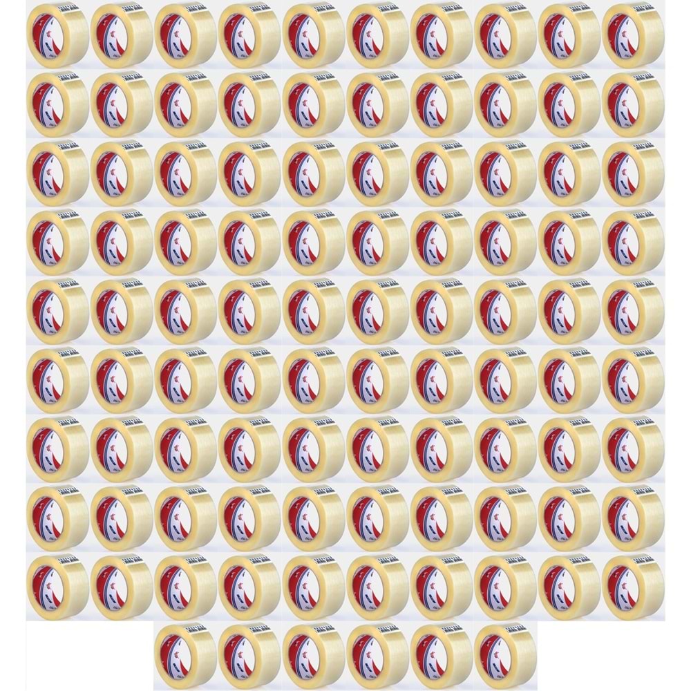 Ve-Ge Koli Bandı / Bant FİL 1 . Kalite 100 Metre (45mm*100 Metre) (96 Lı Set)