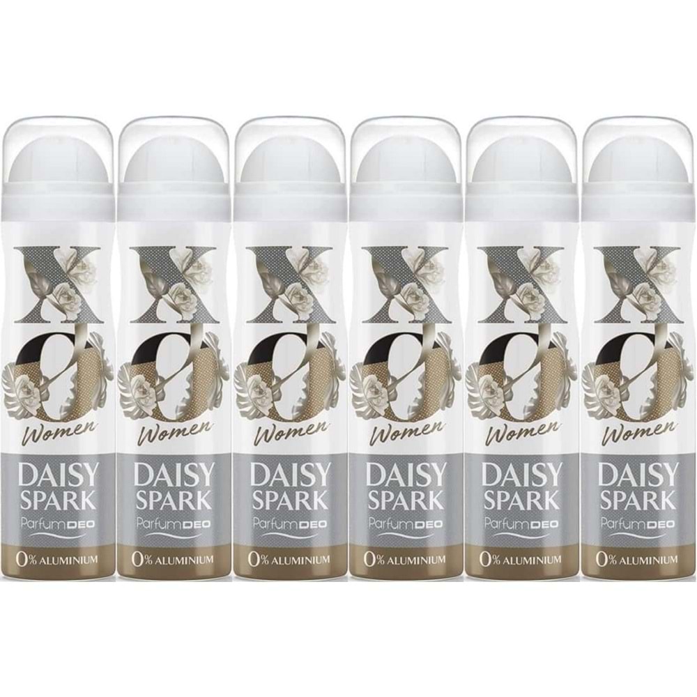 XO Deodorant 150ML Women-Kadın Daisy Spark (6 Lı Set)