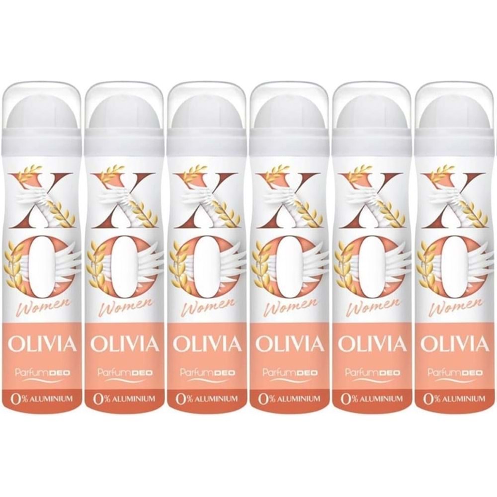XO Deodorant 150ML Women-Kadın Olıvıa (6 Lı Set)