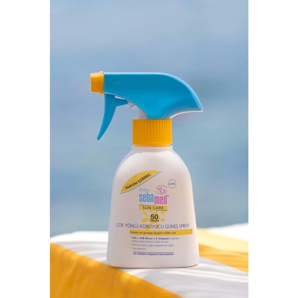Sebamed Sun Care Bebek Güneş Losyonu Kremi Sprey 50+ 200ML PARFÜMSÜZ (Hassas Ciltler) (4 Lü Set)