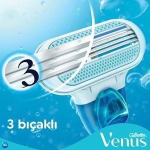 Gillette Venus Smooth Kadın Tıraş Makinesi + Yedek Başlık Ergonomik Tasarım ile Hassas Cilt İçin