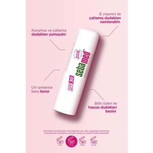 Sebamed Dudak Koruyucu Bakım Kremi Stick 30 SPF 4.8GR (Kurumuş Çatlamış ve Hassas Nemlendiricili)