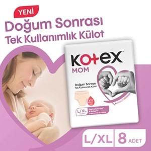 Kotex Mom Lohusa Külodu - Külot Bez L - Large - Büyük / XL - Extra Large - (İç Adet 8) Tekli Pk