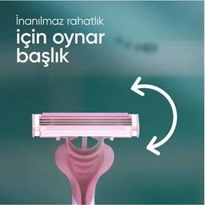 Gillette Venus Gillette Simply Venüs 3 Kullan At Tıraş Bıçağı Kadınlar İçin (Paket İçeriği 4 Adet)
