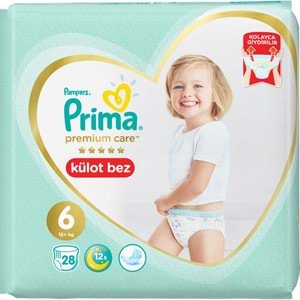 Prima Premium Care Külot Bebek Bezi Beden:6 (15+) Extra Large 28 Adet Ekonomik Pk