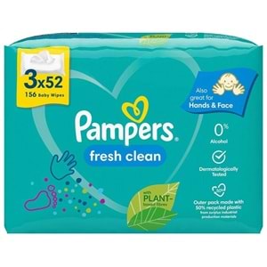 Prima Islak Havlu Mendil Temiz ve Ferah (Bitki Bazlı) 52 Yaprak (3 Lü Pk) 156 Yaprak