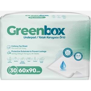 Greenbox Yetişkin Yatak Koruyucu Alt Açma Örtü 60x90 CM Adet 30 Adet