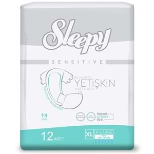 Sleepy Hasta Bezi Bel Bantlı XL Extra Large Boy 12 Li Tekli Pk