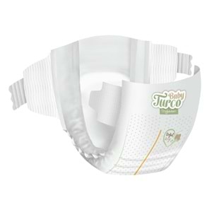 Baby Turco Bebek Bezi Doğadan Beden:2 (3-6KG) Mini (Göbek Bağı Oyuntulu) 42 Adet Jumbo Pk
