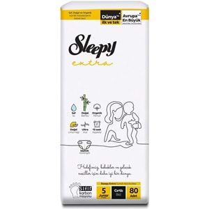 Sleepy Bebek Bezi Extra Beden:5 (11-18KG) Junior 80 Adet Ultra Pk