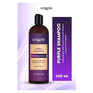 Licorael Dubai Purple Shampoo Neutralising Shampoo (Turunculaşma Karşıtı Mor Şampuan) 400ML