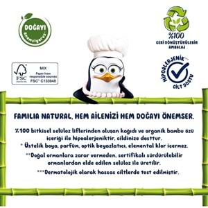 Familia Plus Tuvalet Kağıdı 3 Katlı 32 Li Paket Natural (Organik Bambu Özlü)