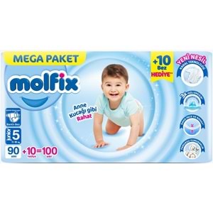 Molfix Bebek Bezi Beden:5 (11-18KG) Junior 100 Adet Mega Pk