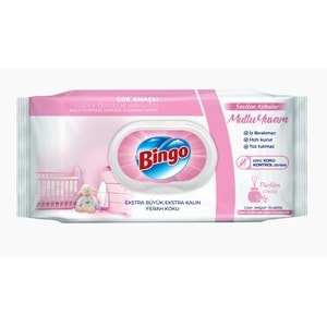 Bingo Clean Yüzey Temizlik Havlusu 96 Yaprak Sevilen Kokular Mutlu Yuvam Plastik Kapaklı
