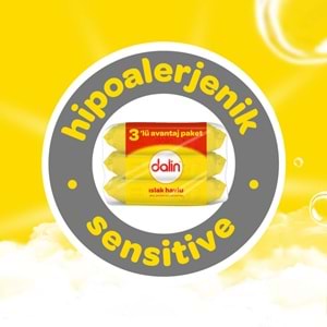 Dalin Islak Havlu Mendil Klasik 56 Yaprak 3 Lü Pk (168 Yaprak)