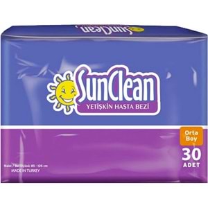 SunClean Yetişkin Hasta Bezi Medium Orta (30 Adet) Bel Bantlı