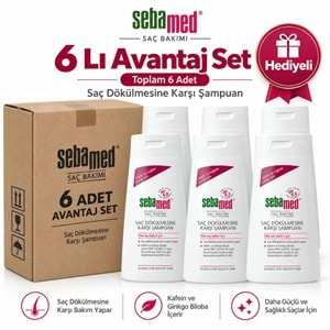 Sebamed Şampuan 400ML Saç Dökülmesine Karşı (Tüm Saç Tipleri için) (6 Lı Set) 2.4 LT + Hediyeli