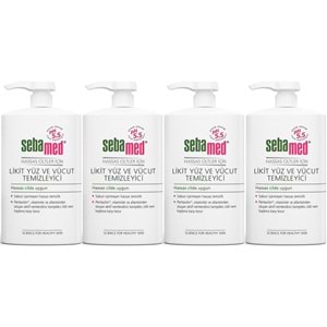 Sebamed Yüz ve Vücut Temizleyici Likit 300 ML (4 Lü Set)